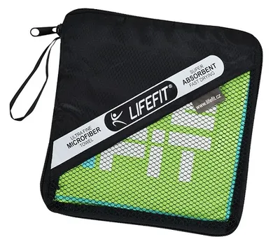 Produktbild von LIFEFIT® schnelltrocknendes Mikrofaserhandtuch 70x140cm, grün