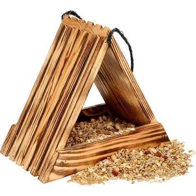 Produktbild von Vogelhaus Futterhaus aus Holz Nistkasten Vogelhäuschen zum Aufhängen Hängend