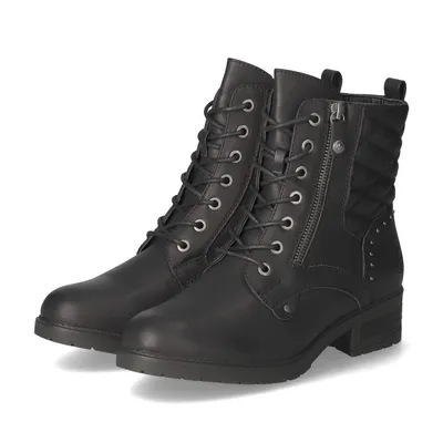 Zdjęcie produktu dla Rieker damskie buty za kostkę sznurowane czarne