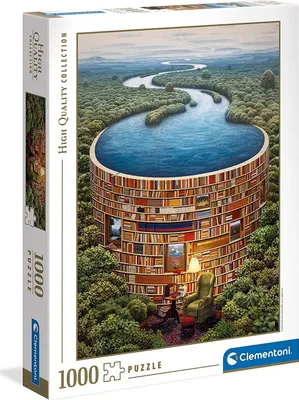 Image de Puzzle Clementoni 1000 HQ Bibliodame 39603
