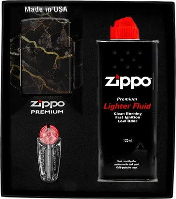 Produktbild von ZIPPO Feuerzeug-Set MARBLE DESIGN 1 Geschenk No1