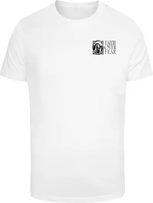 Obrázek produktu pro Pánské tričko Mr. Tee Faith Over Fear Tee white - 3XL