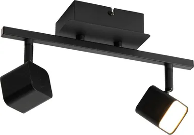 Produktbild von Moderne Deckenleuchte Schwarz inkl  LED 2 Flammig Nola