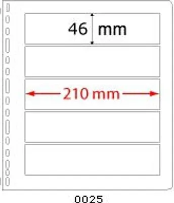 Produktbild von PRINZ 0025 Albenblätter mit Rahmen und glasklarer Folie