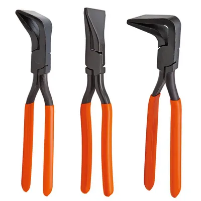 Produktbild von 3-tlg Falzzange Set Blechzange Abkantzange 0º/45º/90º Biegezange Zum Biegen von Blechen (z.B. Stahl Kupfer Aluminium Zink Blei) ≤1mm Haushalt Werkstat