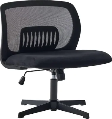 Produktbild von AIORBER Bürostuhl ohne Armlehnen, breiter Sitz, höhenverstellbar, Wippfunktion, 360° drehbar, ergonomischer Lesesessel, mehrere Farben