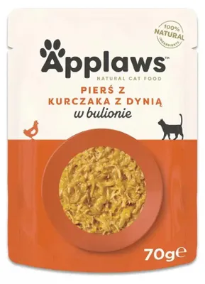 Obrázok produktu pre Applaws Chicken Breast with Pumpkin, Dospelý, Kuracie mäso, Tekvica, 70 g