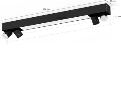 Produktbild von Philips Hue White&Col. Amb. Centris Spot 4flg schwarz 4200lm
