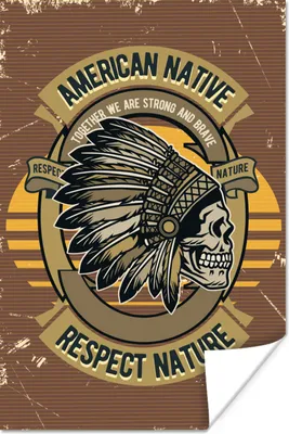 Produktbild von MuchoWow® Poster Mancave - Amerika - Retro - Zitate 120x180 cm - Kunstposter