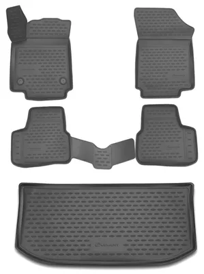 Produktbild von Gummi Kofferraumwanne + Fußmatten Set für VW Up, Bj. 2011-