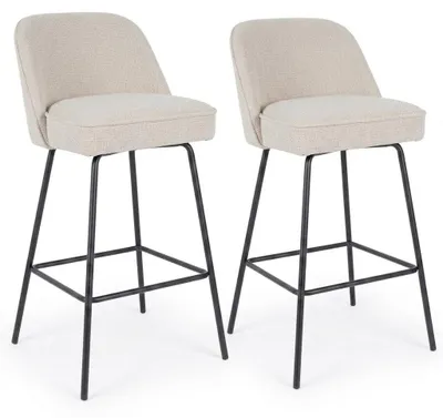 Obrázek produktu pro Set 2 barových židlí AMTLT-172-2-A, béžové