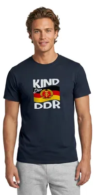 Produktbild von Spreadshirt Kind Der DDR Männer T-Shirt, XXL, Navy