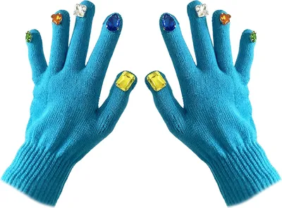Produktbild von Damen-Strickhandschuhe mit Strasssteinmuster, dick gefüttert, winddicht, ideal für Winter, Reiten und Outdoor-Aktivitäten. Modische Accessoires.