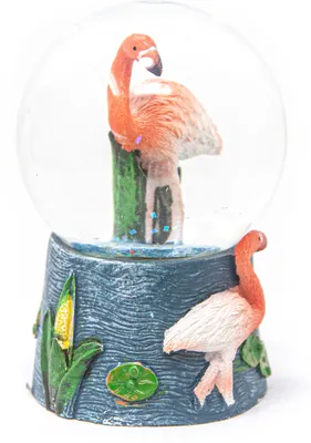 Produktbild von Schneekugel Poly mini - Flamingo Blick mitte