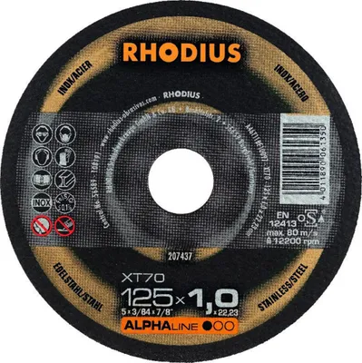 Produktbild von Rhodius Trennscheibe XT 70 125x1,5x22,23mm Edelstahl Alphaline - 207439