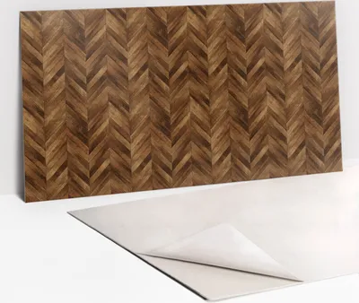 Obrázek produktu pro Ochranný Panel PVC - Samolepicí Vinylové Dlaždice na Stěnu - 100 x 50 - Hnědé desky