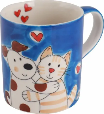 Produktbild von Mila Keramik-Becher Cat & Dog Love  | ca. 250 ml