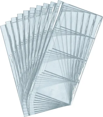 Produktbild von Durable 2387-19, 8 Taschen, 90 x 57 mm, 80 Karten, Transparent, Polypropylen (PP), 10 Blätter