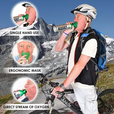 Obrázok produktu pre Boost Oxygen – doplnkový kyslík v plechovke. Prírodný, strednej intenzity, 4 plechovky po 5 litrov