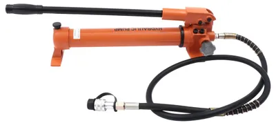 Produktbild von Industrielle hydraulische Handpumpe - 70 MPa manuelle Hochdruckpumpe - einfachwirkend für Hydraulikzylinder und Wagenheber - für Crimp- und Biegewerkzeuge - gelb