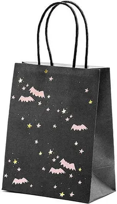 Produktbild von Fledermaus-Geschenktüte schwarz, 14x18x8cm, 1 Stk.