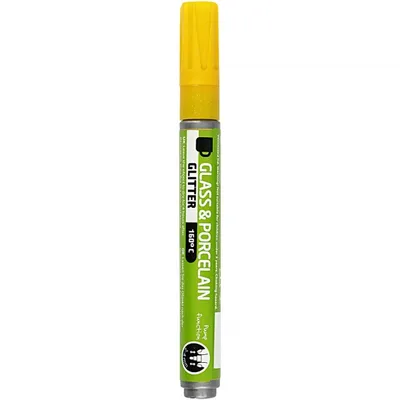 Immagine prodotto di matita colorata vetro e porcellana giallo scintillante