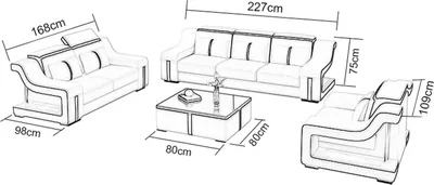 Produktbild von Sofagarnitur Couch Polster Sofa Set 3+2 Leder Couchen Sofas Komplett Gruppe Neu