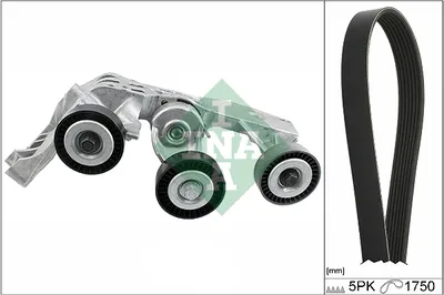 Produktbild von INA 529 0081 10 Keilrippenriemensatz passend für MERCEDES-BENZ A-Klasse (W168)