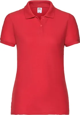 Produktbild von Fruit of the Loom 63-212-0 | Lady-Fit 65/35 Damen Poloshirt - Farbe: Red - Größe: XL