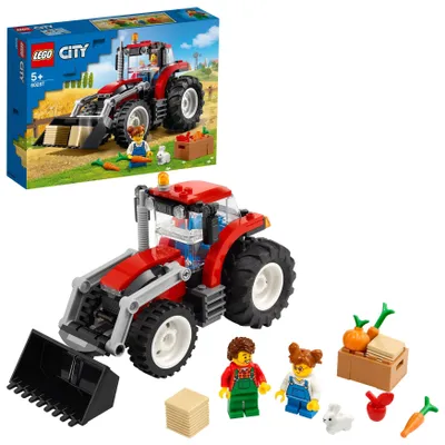 Zdjęcie produktu dla LEGO 60287 City Traktor, Kreatywna Zabawka dla Dzieci, Zestaw Konstrukcyjny z Minifigurkami, Prezent na Urodziny dla Chłopców i Dziewczynek od 5 lat, dla Fanów Zestawów i Pojazdów LEGO