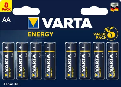 Obrázok produktu pre Varta BV-8 AA, Batéria na jedno použitie, AA, Alkalický, 8 kusov, Modrá, Žltá, Cylindrický
