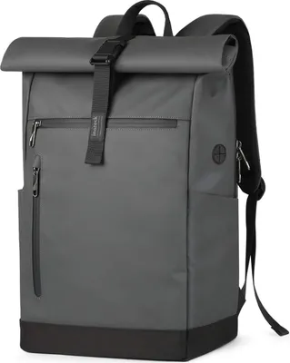 Produktbild von Inateck RollTop Rucksack Herren Damen 25L-30L Fahrradrucksack Schulrucksack Daypack für Uni Fahrrad Freizeit Job Sport Reisen, Radsport Rucksack Stylische Tagesrucksack mit 17 Zoll Laptopfach
