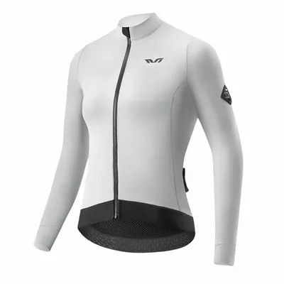 Immagine prodotto di ROCKBROS TVI maglia ciclismo donna invernale manica lunga giacca ciclismo caldo antivento grigio EU taglia M