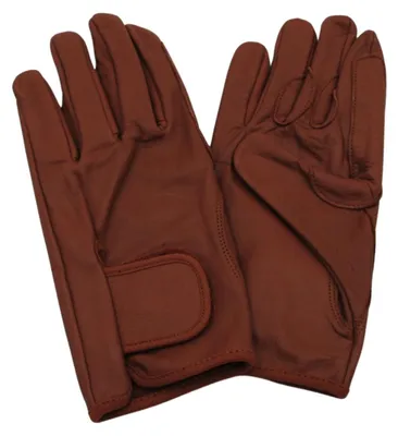 Produktbild von Lederreithandschuhe Reithandschuhe aus Leder braun in 7