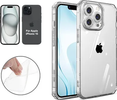 Produktbild von TPU Case - für Apple iPhone 15 - RUGGED clear