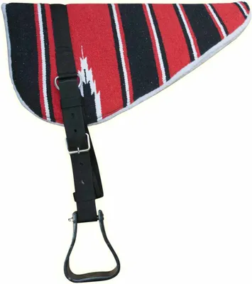 Produktbild von AMKA Bareback Pad Navajo Design mit Riemen, Steigbügel und Sattelgurt in Rot