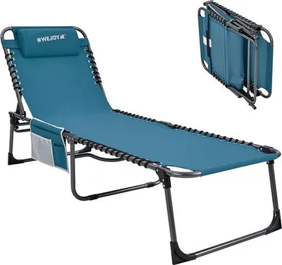 Produktbild von Famanu Sonnenliege für Garten, Terrasse und Balkon - Klappbar und transportabel