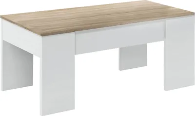 Image de Almas - Table basse, 100x45x50h cm Blanc