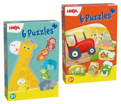 Produktbild von HABA Unisex Steckpuzzle Meine ersten Puzzle 2-Pack