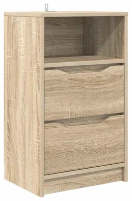 Imagen del producto de Mesa de Noche con cajón Roble Sonoma 40 x 30 x 467 cm