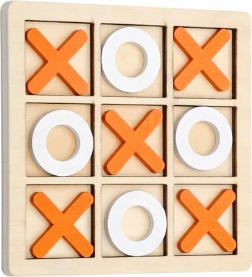 Produktbild von TIC-TACTICS SPIEL für KINDER Holz BUNT 14x14cm Orange