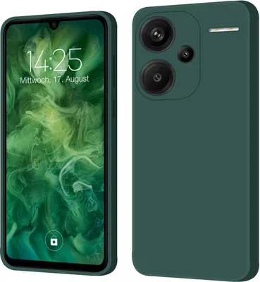 Produktbild von Hülle für Xiaomi Redmi Note 13 Pro+ 5G Case Cover Bumper Silikon Softgrip Schutzhülle Farbe: Grün