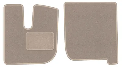 Imagen del producto de Alfombrillas delanteras de moqueta para Iveco Stralis 2013-2019 (comercial) – 2 piezas, beige, a medida – Wielganizator LUX
