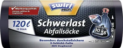 Produktbild von Swirl 216007, 60 l, Schwarz, Kunststoff, 12 Stück(e)