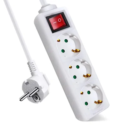 Produktbild von EXTRASTAR Steckdosenleiste, Steckdosenadapter, Verteilersteckdose mit 3 Steckdos