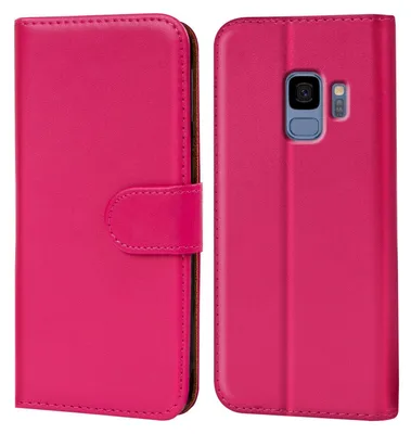 Produktbild von Conie Klapp Tasche für Samsung Galaxy S9 Kartenfach Rundumschutz Hülle in Pink
