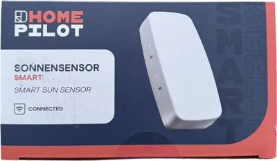 Produktbild von HOMEPILOT Sonnensensor smart, Funksensor zur automatischen Rollladensteuerung nach Helligkeit z.B. bei Sonnenschein, Dämmerung