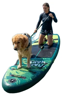 Obrázok produktu pre Stand-up paddleboard, dĺžka 11 stôp, šírka 32 palcov, hrúbka 6 palcov, nosnosť 350 libier, vrátane pádlom a bezpečnostným remienkom