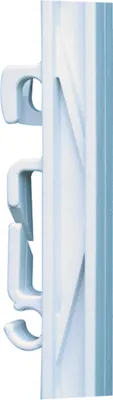 Produktbild von Weidezaun Kunststoffsteckpfahl Doppeltritt, 150 cm, Weiß, 10 Stück