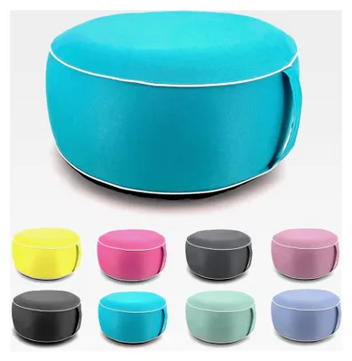 Produktbild von Outdoor Pouf Sitzkissen Aufblasbar Garten Lounge Hocker Wetterfest Sitzsack Yoga Bodenkissen Türkis